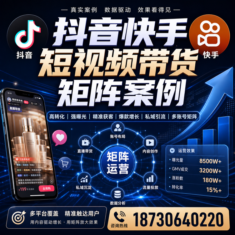 玉溪短视频带货团队多平台矩阵自动分发案例